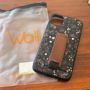 Walli Phone Case Black and Brown Floral iPhone 11